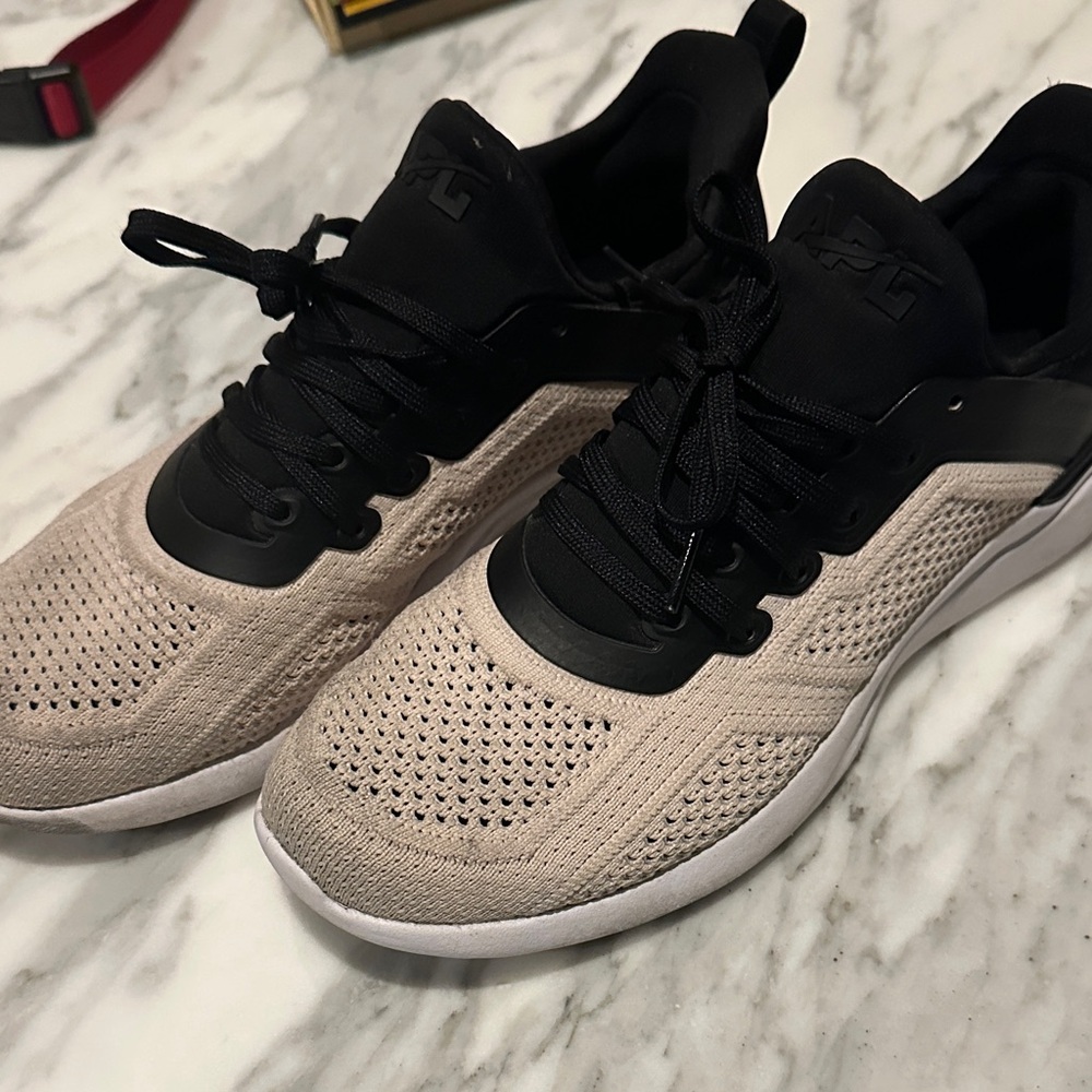 APL Black and Beige Knit Sneakers
